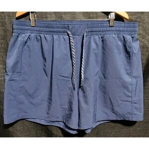 Pacific Trail Women's Athletic Pull-On Drawstring Shorts Blue Nights Size XXL